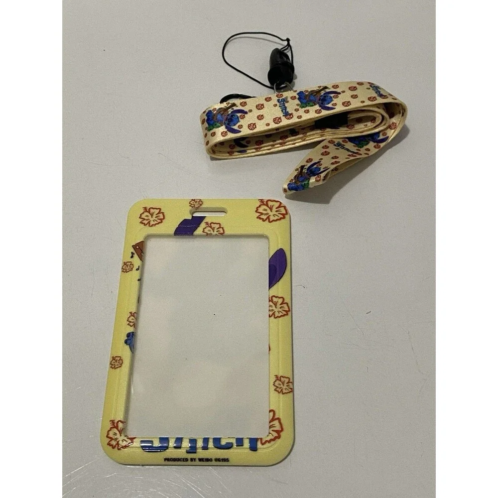 Disney Stitch Lilo & Stitch Lanyard with ID/Badge Holder and Keychain